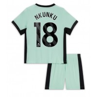 Billiga Chelsea Christopher Nkunku #18 Barnkläder Tredje fotbollskläder till baby 2023-24 Kortärmad (+ Korta byxor)